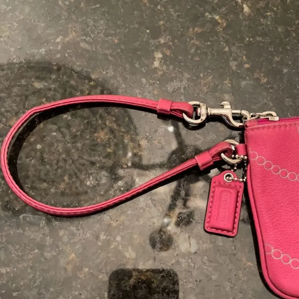 *Coach* Wristlet ButterSoft Leather Pearl Strand